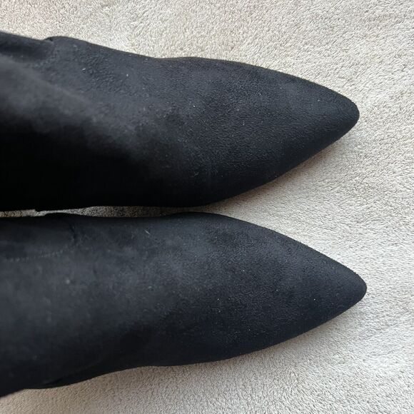 Steve Madden Rational Black Stretch Faux Suede Over The Knee Boots Women’s 7.5 M - Picture 8 of 16